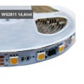 Tira PIXEL LED Digital 5 mts Flexible 12V 14,4W/mt 60 Led/mt WS2811 5050 IP20 Blanco Frío, rollo 5 metros